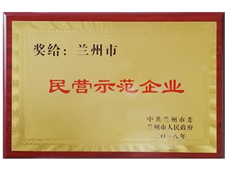 蘭州市民營(yíng)示范企業(yè)